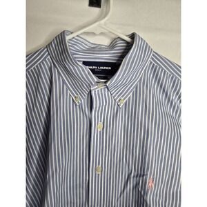 ralph lauren‎ golf mens XL Tilden Cotton Striped Button Down Shirt